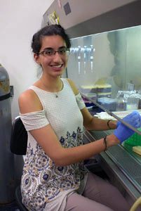 portrait of Shirin Parsa in laboratory